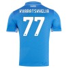 Officiële Voetbalshirt SSC Napoli Kvaratskhelia 77 Thuis 2024-25 - Heren